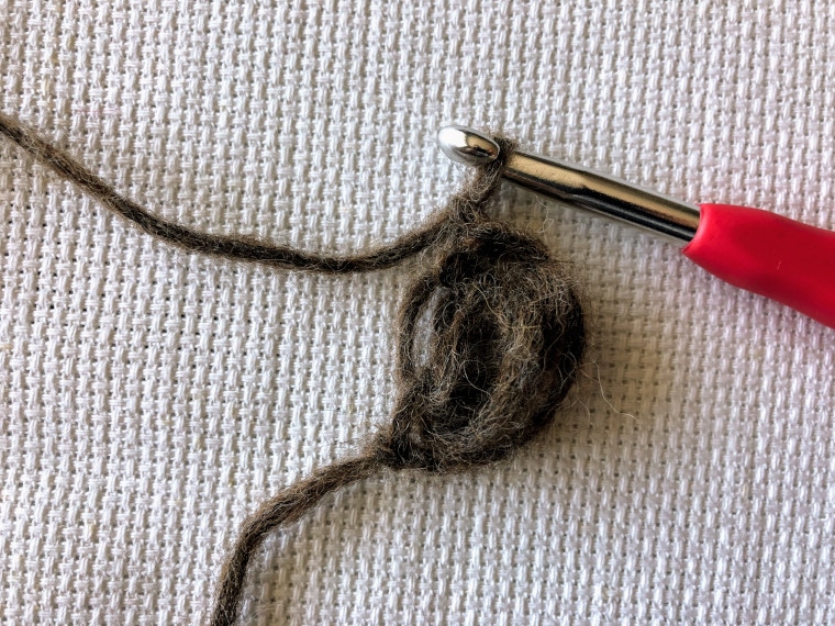 A complete crochet puff stitch