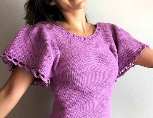 Cover image for the Crochet Troubled Ruffled Romance Sweater