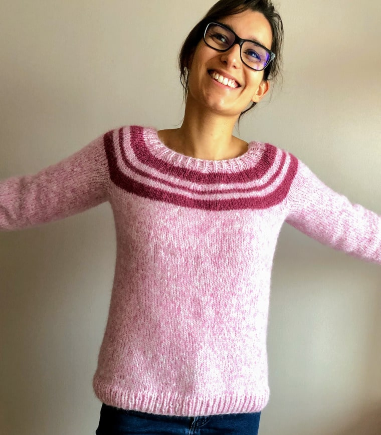The Sweet Knit Sweater seen from the front