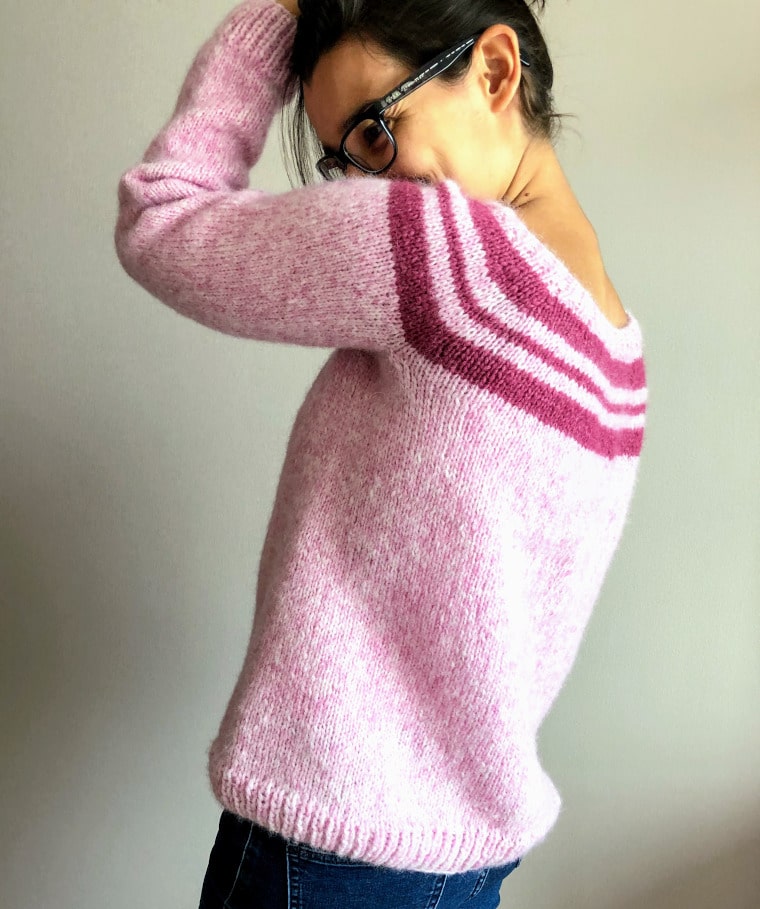The Sweet Knit Sweater seen from the side