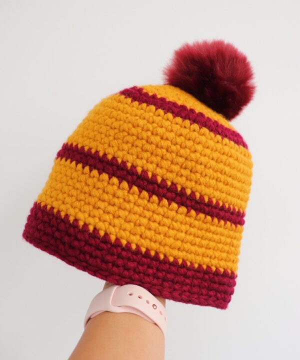 Crochet Cross Stitch Beanie Fluffy Stitches