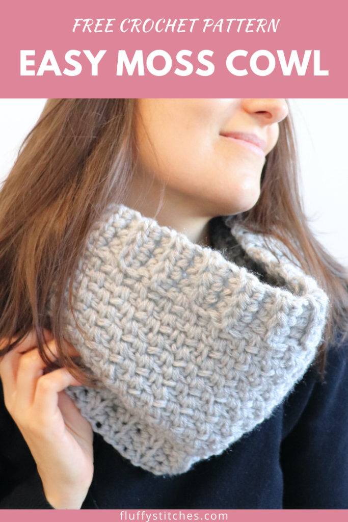 The Crochet Easy Moss Cowl is a gift to my crocheter readers. An easy cowl that works up in a couple of hours. Sign up to get the free pattern!