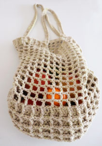 Crochet Waffle Market Bag | Fluffy Stitches