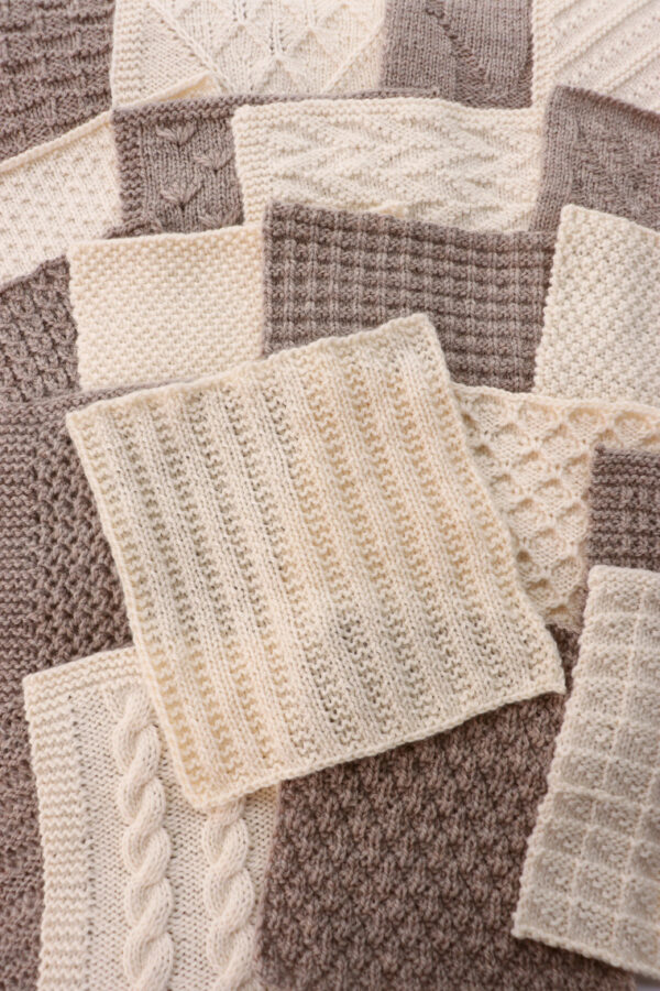 Traveling Knit Afghan Square Twenty One by Northknits Fluffy Stitches